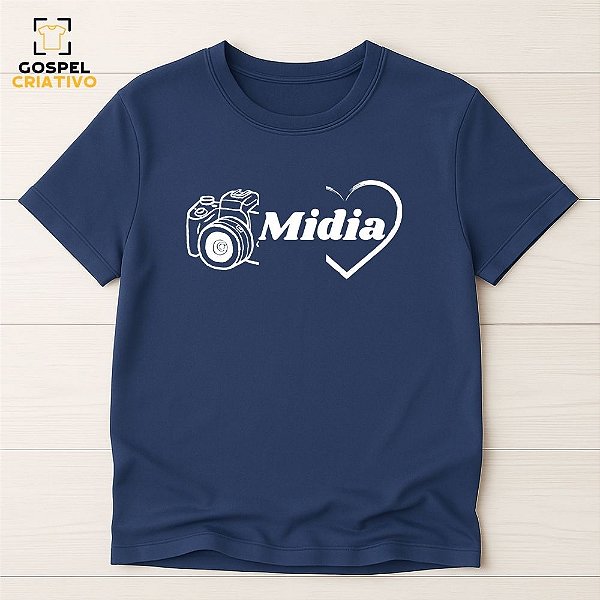 Camiseta Para Equipe de Mídia na Igreja