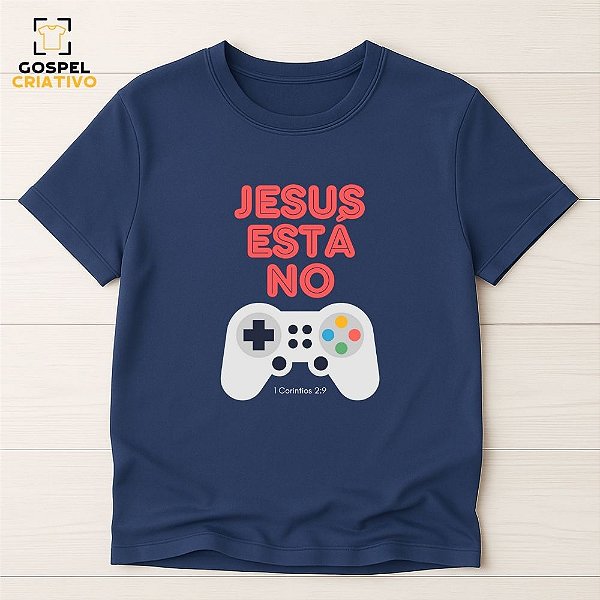 Camiseta Cristã Evangélica Jesus Está No Controle