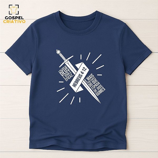 Camiseta Cristã Evangélica Hebreus 4