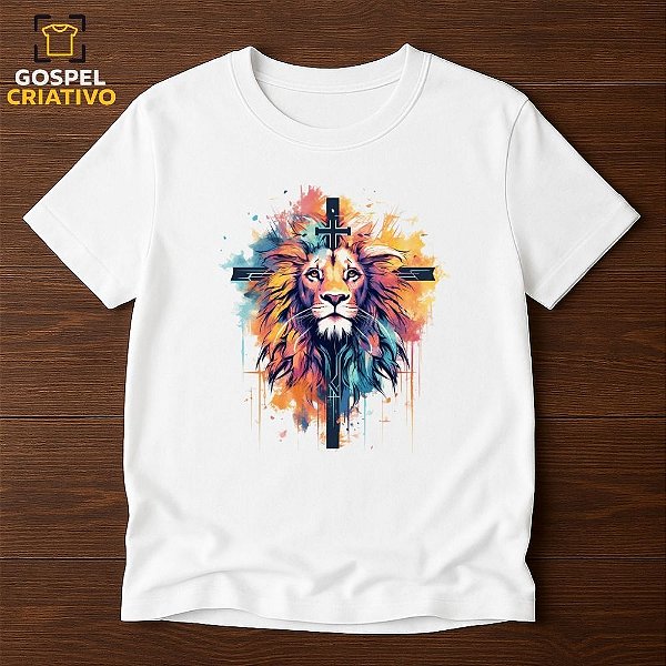 Camiseta Cristã Evangélica Leão
