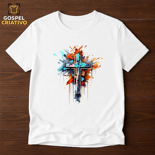 Camiseta Cristã Evangélica Cruz