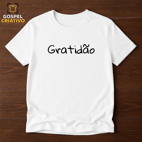 Camiseta Cristã Evangélica Gratidão
