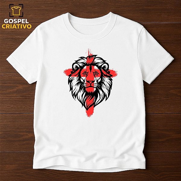Camiseta Cristã Evangélica Leão
