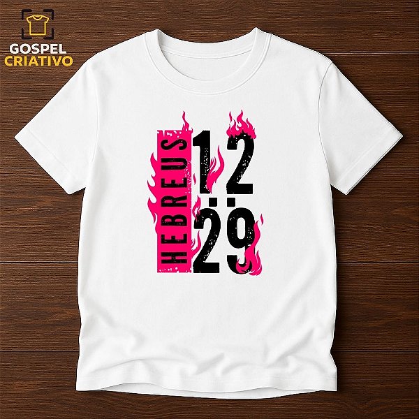 Camiseta Cristã Evangélica Hebreus 12
