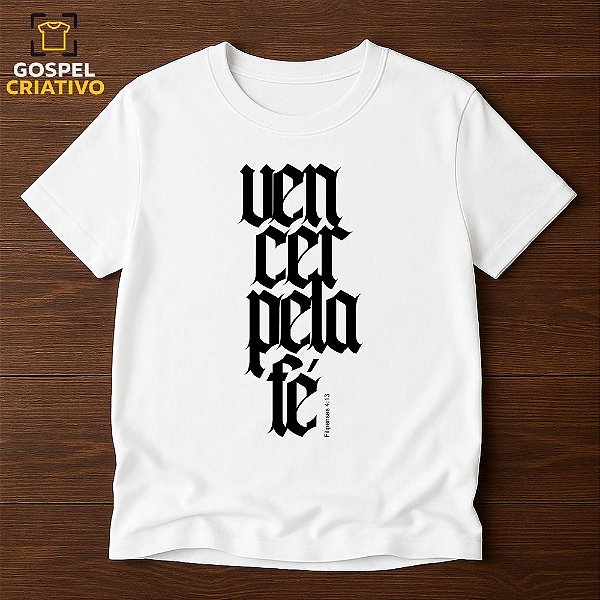 Camiseta Cristã Evangélica Fé