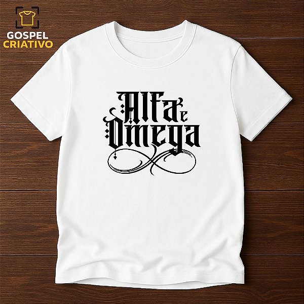 Camiseta Cristã Evangélica Alfa e Ômega