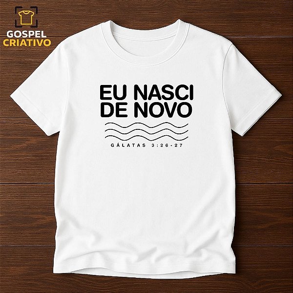 Camiseta Para Batismo Evangélico