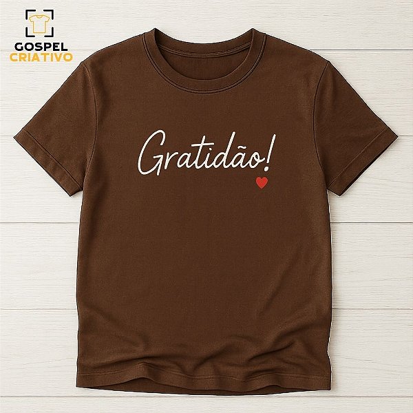 Camiseta Cristã Evangélica Gratidão