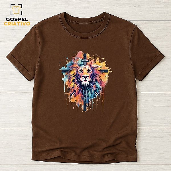 Camiseta Cristã Evangélica Leão