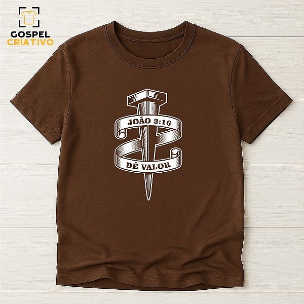 Camiseta Cristã Evangélica João 3:16
