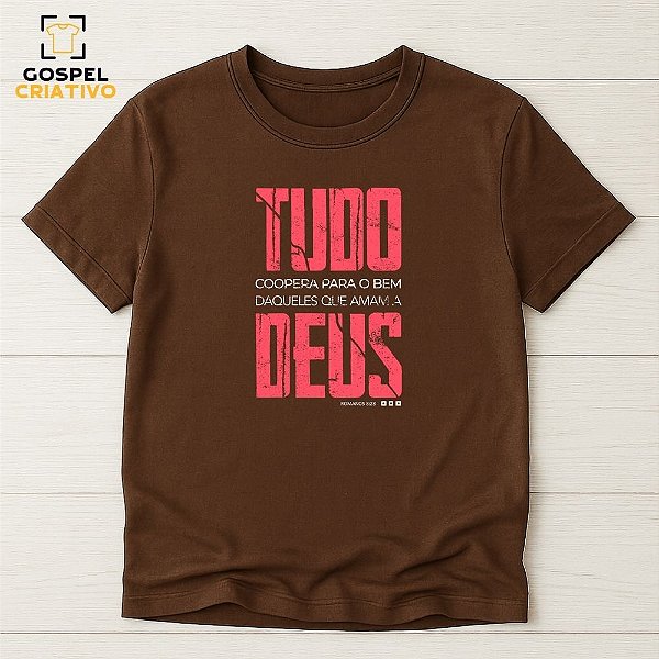 Camiseta Cristã Evangélica Tudo Coopera