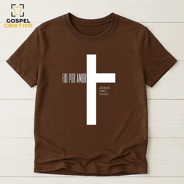 Camiseta Cristã Evangélica Cruz