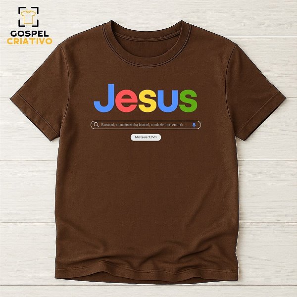 Camiseta Cristã Evangélica Jesus Google