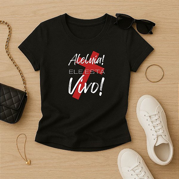 Baby Look Feminina Cristã Aleluia