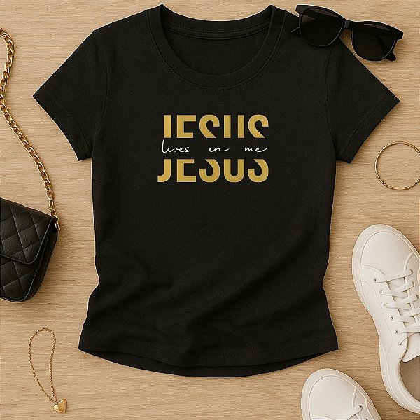 Baby Look Feminina Cristã Jesus Lives