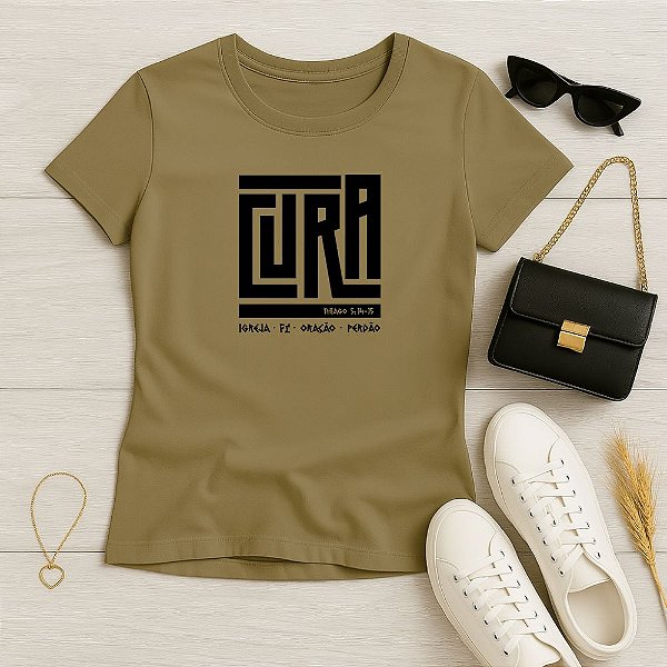 Baby Look Feminina Cristã BJ Cura