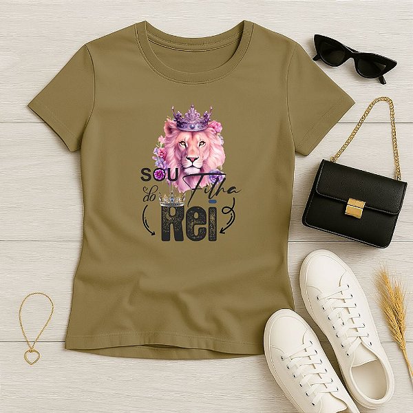 Baby Look Feminina Cristã BJ Sou Filha Do Rei