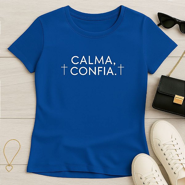 Baby Look Feminina Cristã Calma