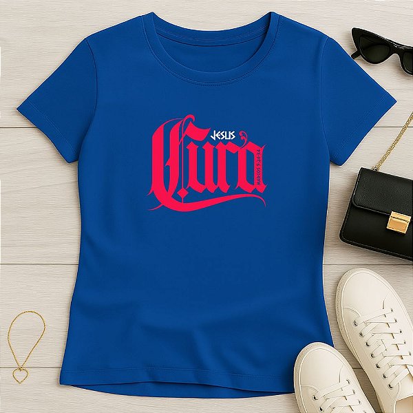 Baby Look Feminina Cristã Jesus Cura