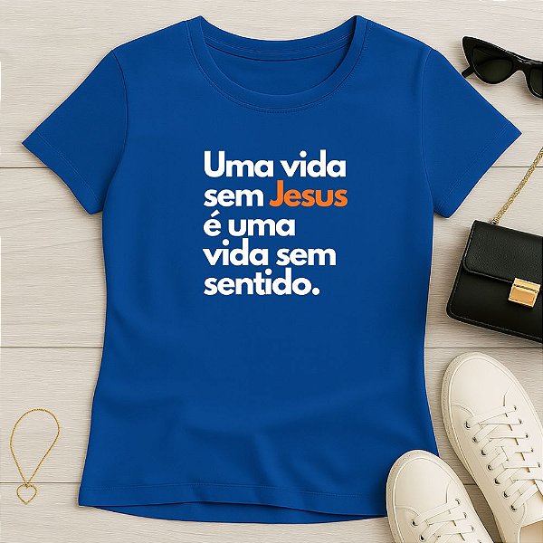 Baby Look Feminina Cristã Uma Vida