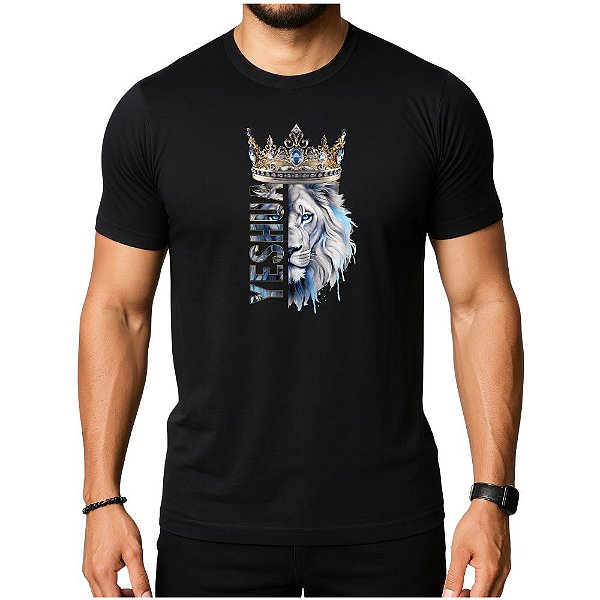 Camiseta Cristã Evangélica Leão Yeshua