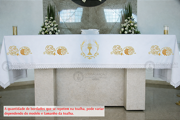 Toalha de Altar Bordada – CG 97