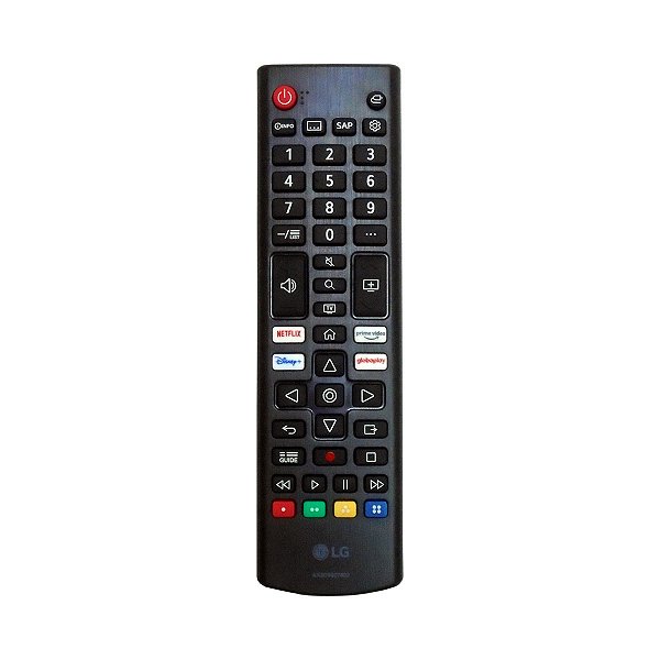 Controle Remoto TV LG - AKB76037602 - AKB76040304 - 43UP7500PSF (Netflix, Prime, GloboPlay e  Disney+)
