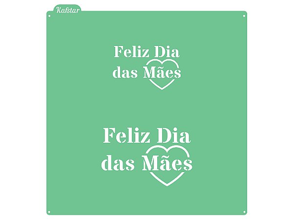 STENCIL PARA BISCOITO FELIZ DIA DAS MÃES