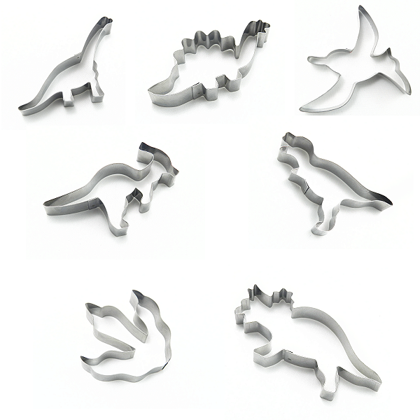 KIT CORTADORES DINOSSAUROS - 7PCs