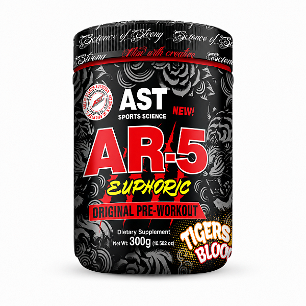 Pré-Treino AST AR-5 Euphoric 300g Tiger's Blood | AST Sports Sience