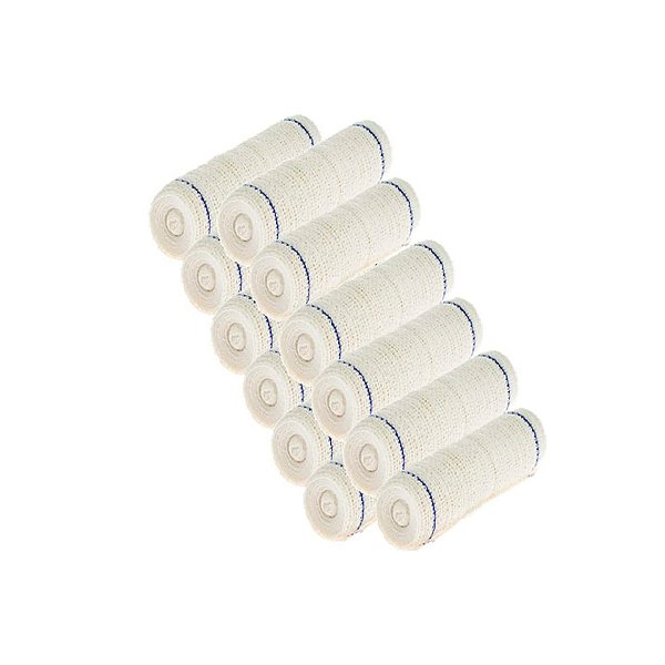 Faixa Atadura De Crepom 12cmX1,20m com 24 Rolos