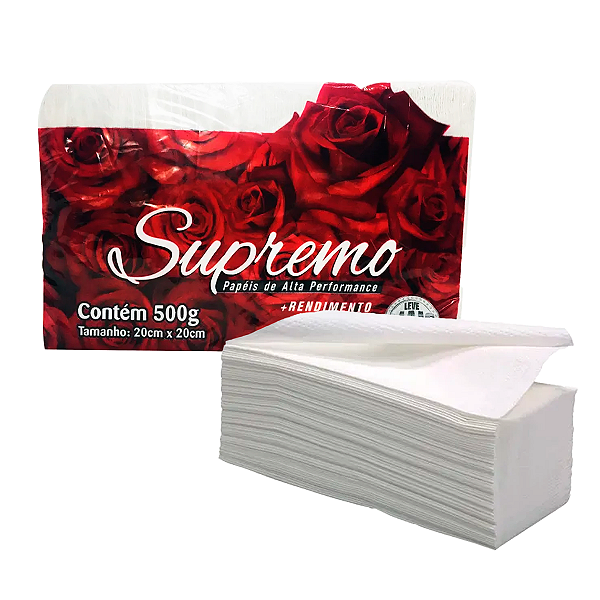 Papel Toalha Interfolha Supremo 500g 20x20cm