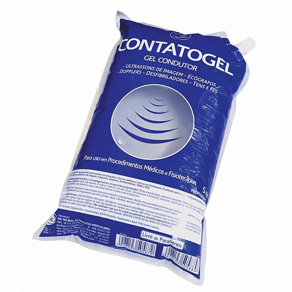 Gel Contato para Ultrassom Incolor 5Kg Bag