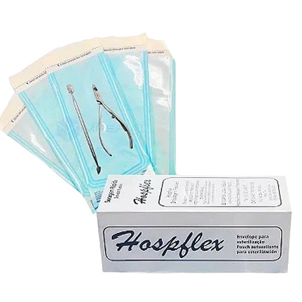 Kit 2x Envelopes Esterilização Alicate Autoclave 200un 9cm x 23cm
