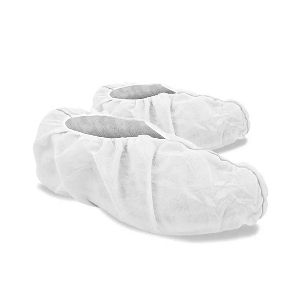 Kit 10x Sapatilha Descartável TNT Propé c/ Elástico Branca