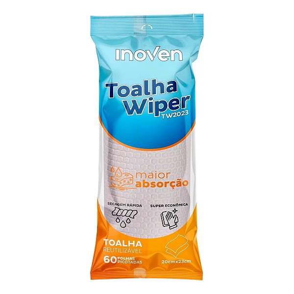 Toalha Descartável Multiuso Reutilizável 60un Inoven