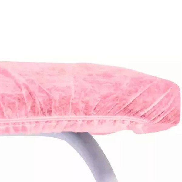 Kit 100 Lençol Rosa Maca c/ Elástico TNT 2,00x0,90cm