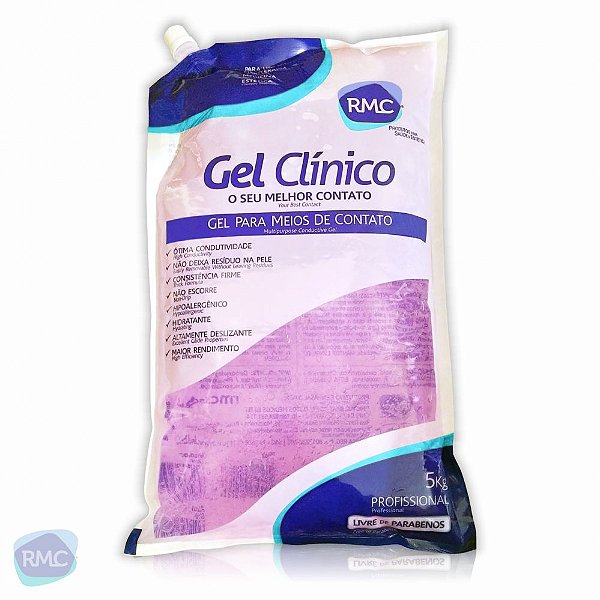 Gel Clinico Ultrassom Rosa 5kg Bag