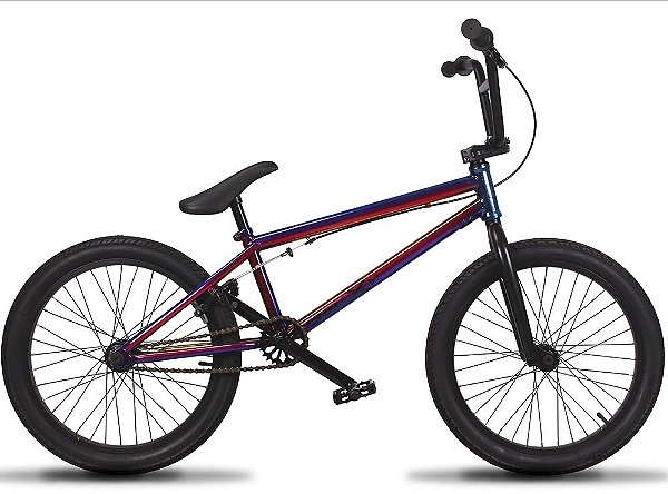 Bicicleta BMX Pro X CR-10 Aro 20 Quadro Cromoly Freio U-Brake K7 Cog 9 Pedivela 3 Peças