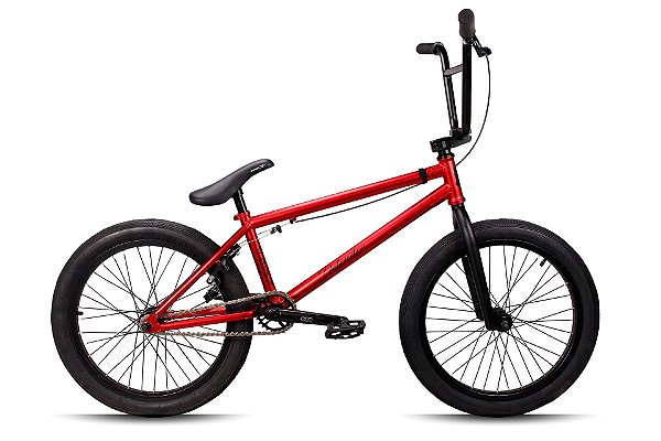 Bicicleta Bmx Defender 100% Cromoly - Vermelho Fosco