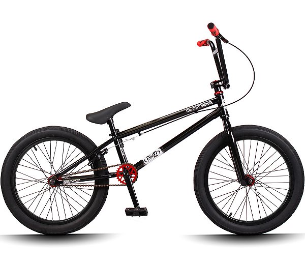 Bicicleta Bmx CR-Defender 100% Cromoly Pedivela 3 Peças Central MID - Preto