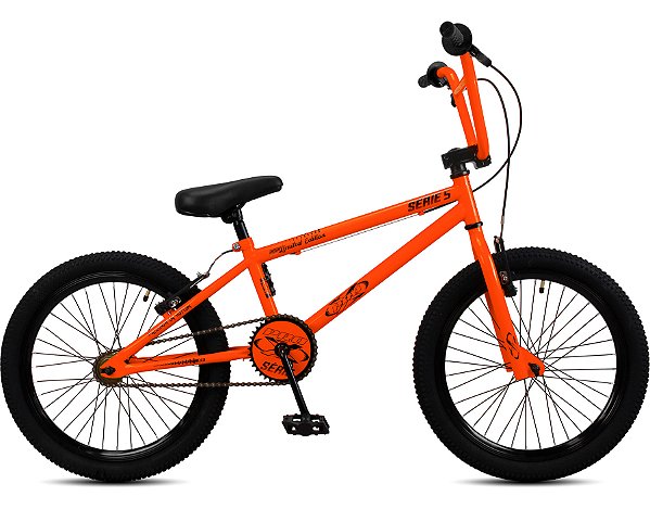 Bicicleta Pro-X BMX Aro 20 Série 5 - Laranja Neon