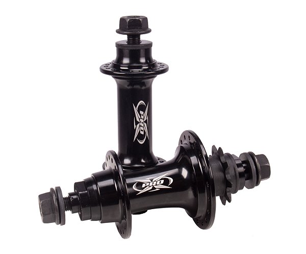 Par de Cubos Pro-X Cog 9 Dentes Eixo 14mm Tras. e 3/8 Diant. Barulhento