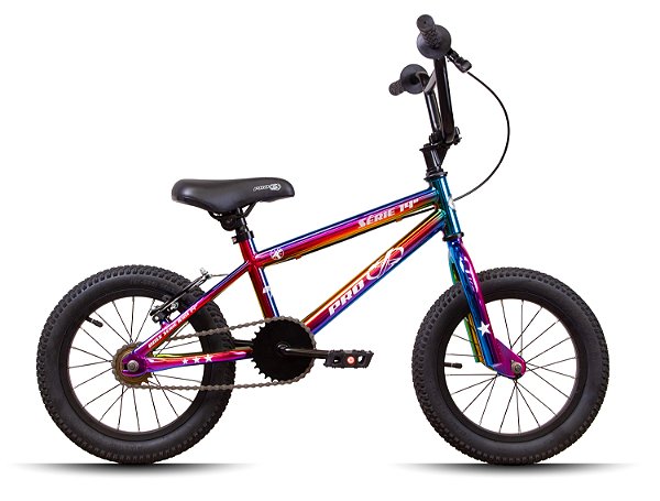 Bicicleta Aro 14" Pro-X Serie 14 BMX Camaleão