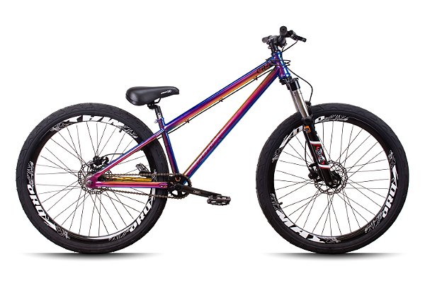 Bicicleta Aro 26 CR-S - JC Chamelon Cromoly Pedivela 3 Peças c/Susp