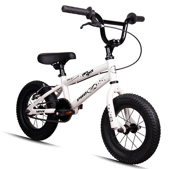 Bicicleta Bmx Aro 12 Pro-x Mod Serie 12 Freestyle Pneu Balão Branco