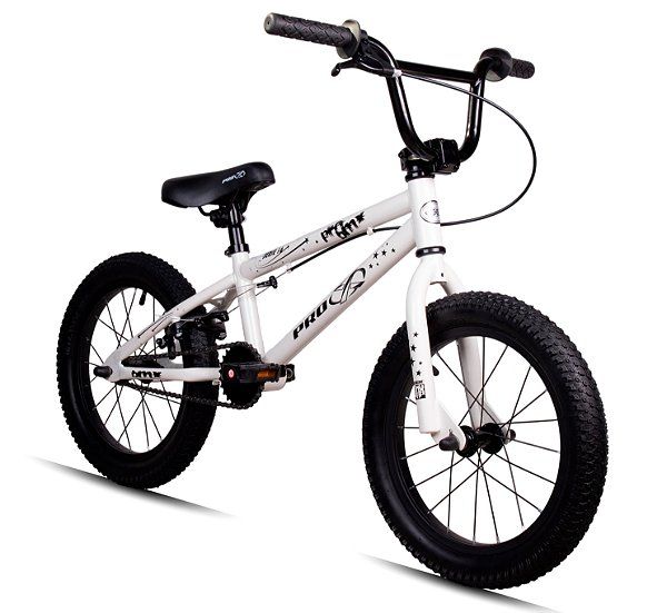 Bicicleta Bmx Aro 16 Pro-x Mod Serie 16 Freestyle Pneu Balão Branco