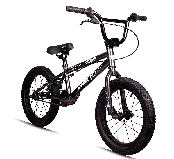 Bicicleta Bmx Aro 16 Pro-x Mod Serie 16 Freestyle Pneu Balão Preto
