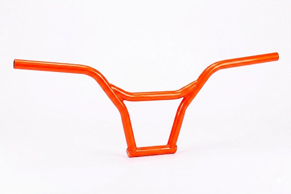 Guidão BMX 4 Peças PRO-X Aço Hi-Ten Serie 10 Laranja