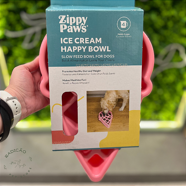 Happy Bowl - Ice Cream (Comedouro Lento)